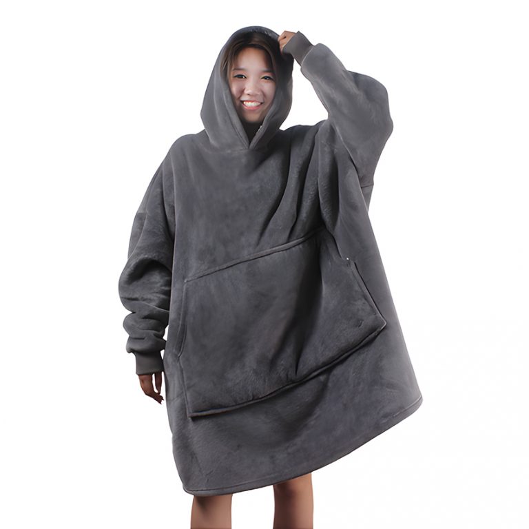 Wearable Blanket Hoodie Sherpa Oversized Hoodie Custom Hoodie Blanket Custom Logo Hooded Blanket 3220